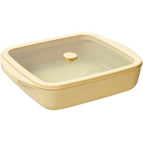 Plat à four carré 1.6l + couvercle - Pebbly - 40-PKV083 (1/4)