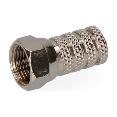 Connecteur mâle "F" parabolique en métal de qualité Supra (1/3)