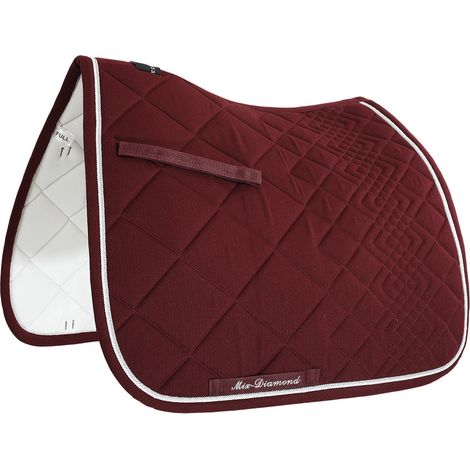EQUESTRO Sottosella dressage diamond BURGUNDY Misura FULL (1/3)