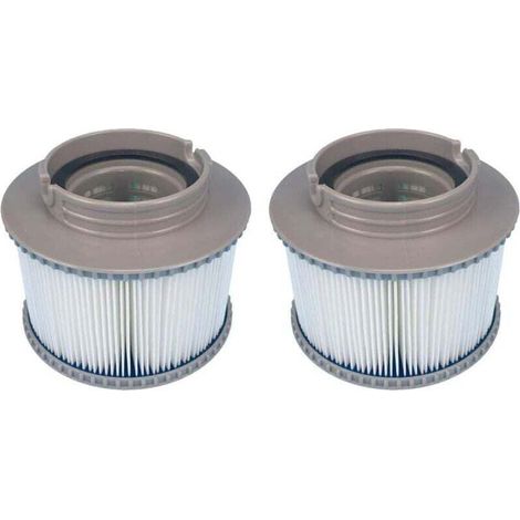Paquete de 2 filtros de repuesto para MSPA FD2089, cartucho de filtro para bomba de spas MSPA (todos los modelos actuales) - Crezuo (1/4)