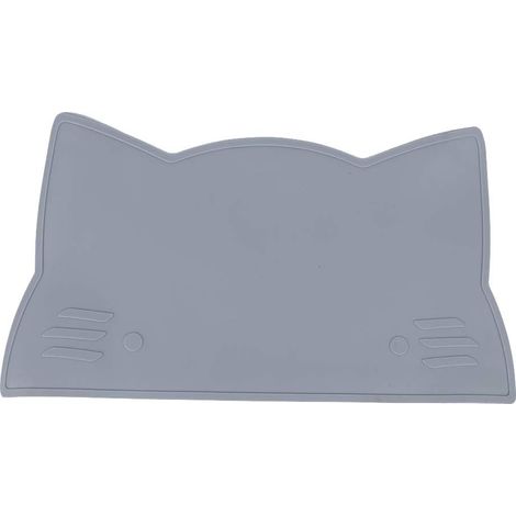 Silicone Kids Placemat, Suction Table Mat Heat Insulation Table Mat Restaurant Food Mats(Gray) (1/5)