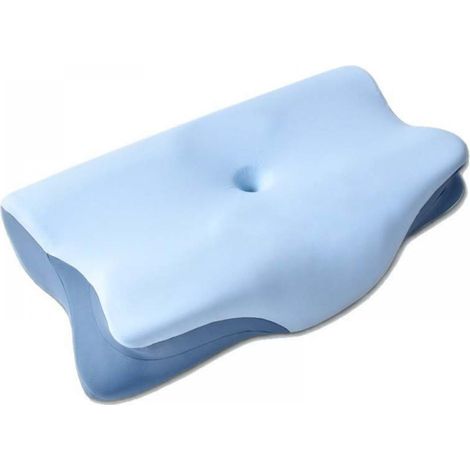 Oreiller Cervical - Mousse à Mémoire de Forme - Pour Dormeurs Sur le Côté Dos ou Ventre - 1 Pièce