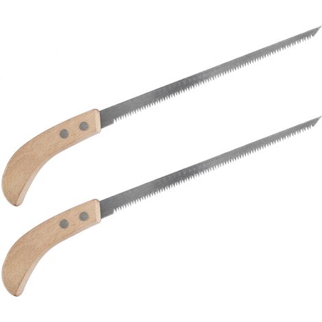 Lot 2 Scies de Jardin Acier Haute Carbone, Mini Scie à Bois Élagage Taille Coupe (1/5)