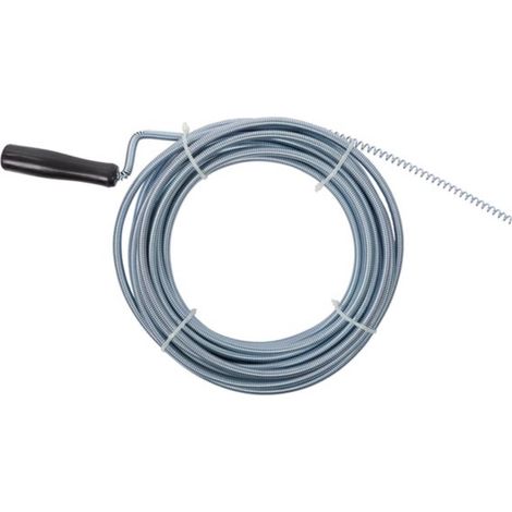 Toolland Furet de plombier classique, débouchage de canalisation, 9 mm, 10 m (1/4)