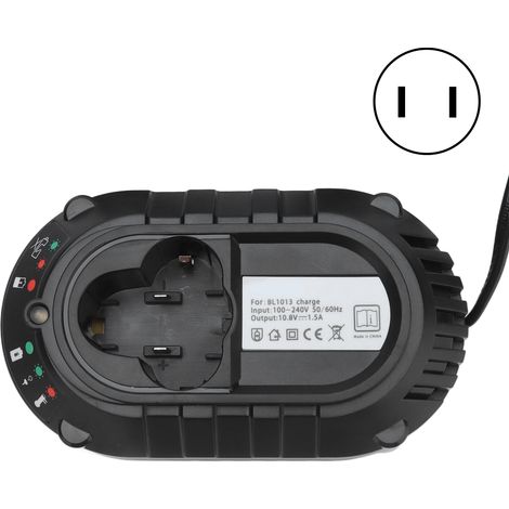 Chargeur de batterie intelligent 10.8V/12V pour BL1013 BL1014, adaptateur secteur AC 100-240V prise US, mainteneur de batterie lithium (1/5)