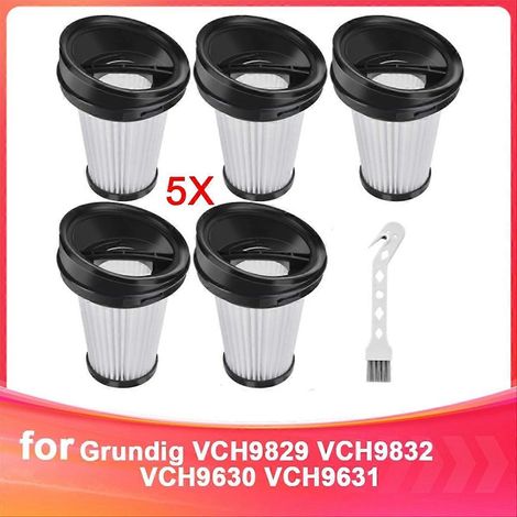 Filtres de rechange pour aspirateurs sans fil et portables Grundig VCH9829, VCH9832, VCH9630, VCH9631 et VCH9632 (2 en 1). (1/5)