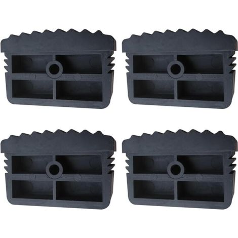 4Pcs pieds d'échelle, pieds de rechange capuchons couvre pieds coussin de protection d'échelle en PVC, stabilisateur pièces de rechange pour échelles, échelles télescopiques, échelles à chevrons