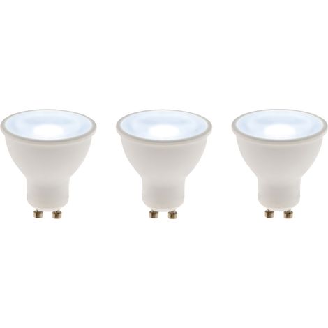 Lot de 3 spots LED 5W GU10 400lm 6500K