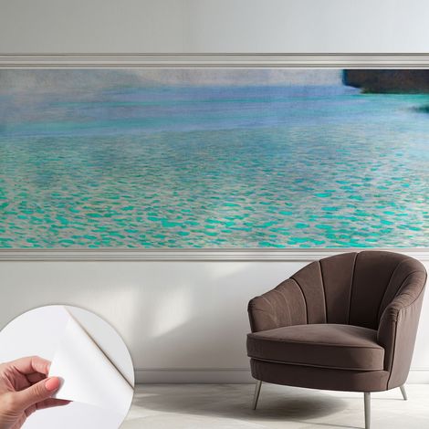 Papier peint adhésif décoratif pour salon chambre et cuisine Facile à poser avec colle Eau turquoise 250x104 cm (1/5)