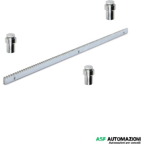 VDS CREMAGLIERA ZINCATA 30X12 M4 COMPLETA DI DISTANZIALI E BULLONI CRZ