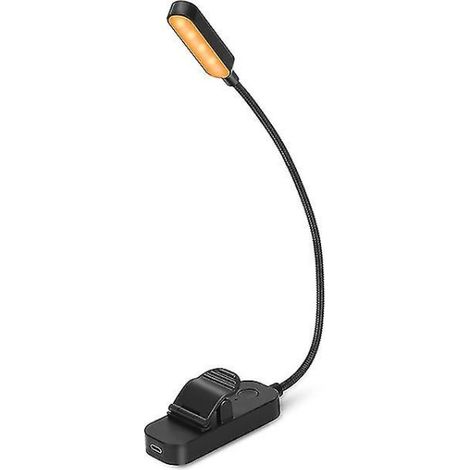 Lampe de lecture clip rechargeable portable pour enfants, éclairage de nuit flexible (1/5)