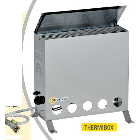Sovelor – Convecteur thermostatique mobile au gaz butane 4000W pour chantiers – Autonome et compact – THERMIB