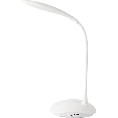 Lampada da scrivania a LED, lampada da lettura a LED con cavo USB, 15 LED, 3 livelli di luminosità, rotazione a 360°, 1200 mAh, controllo touch, protezione per gli occhi, ideale per studiare e leggere (1/3)