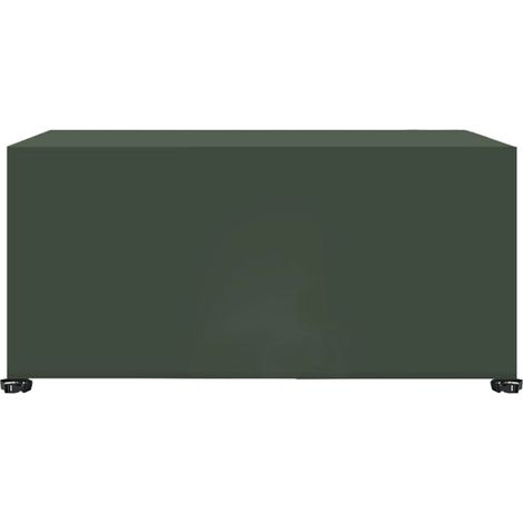Housse de table carrée ultra-résistante - Toile robuste et imperméable pour table et chaises de jardin, usage général (1/5)