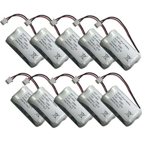 Saft 10 Pezzi batteria antifurto 7,2V 2,6Ah compatibile Abb Domus Tech - 2LS14500-ABB