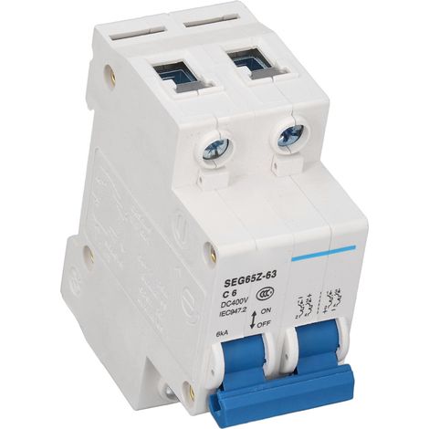 DC-Miniatur-Leistungsschalter 2P 6KA 400V Luftschalter für Solar-PV-Systemmodule Grid C6 6A (1/5)