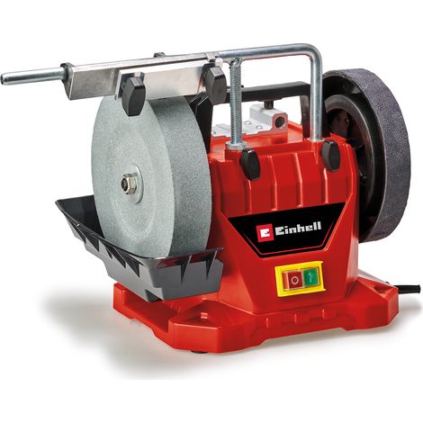 Einhell Nass-Schleifer TC-WG 200 (125 W, rostfreier Wassertank, inkl. Schleifstein, Winkellehre, Universalvorrichtung, Lederabziehscheibe, Nassschleifscheibe)
