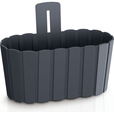 Prosperplast Pot mural 2,2L Boardee 19x15x20 cm - Anthracite (1/5)