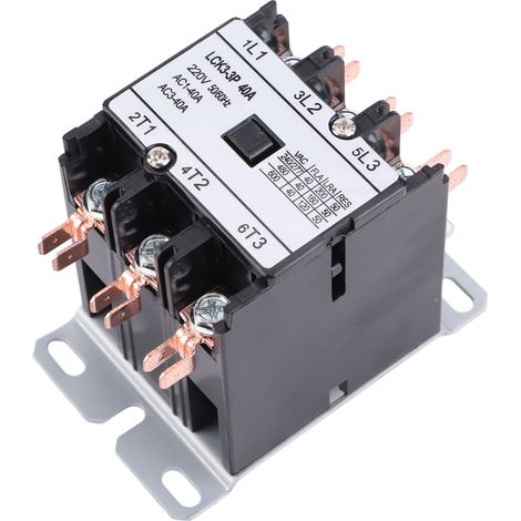 Contacteur de Climatisation 40A 3P 220V pour Contrôle de Puissance CVC Chauffage Ventilation (1/5)