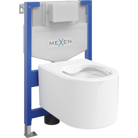 Mexen Sofia conjunto empotrado WC estructura Fenix XS-F con taza WC, blanco brillante - 6803354XX00 (1/3)