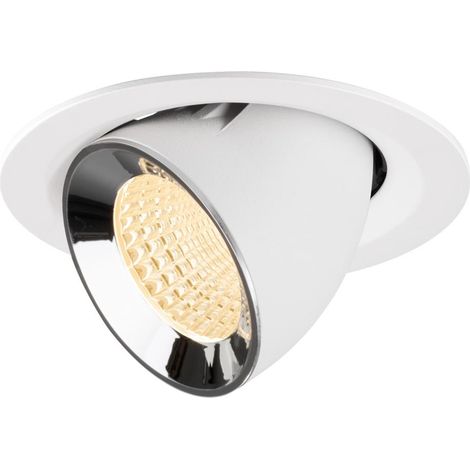 Spot encastré Numinos Gimble M Blanc/Chrome 2700K - 55 deg - 1009558