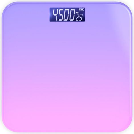 (Balance impédancemètre intelligente rechargeable à dégradé violet pour la perte de poids) (1/5)
