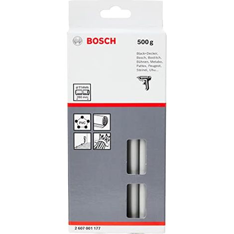 Barra pegamento gris: 11x200mm 500g (1/4)