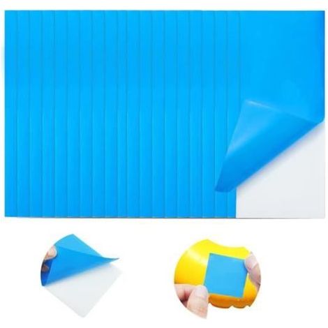 Repair Patches - Pack of 20 - Self-Adhesive - Waterproof - PVC 7.5 cm (1/4)