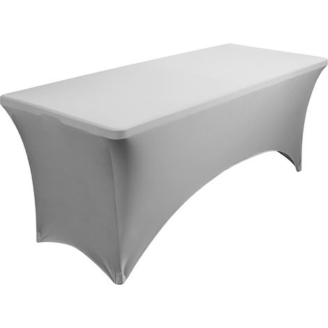 Nappe Élastique Respirante et Lavable pour Salon, Fête ou Maison, Gris Argenté 6FT (72.05 X29.92 X29.92in) (1/5)