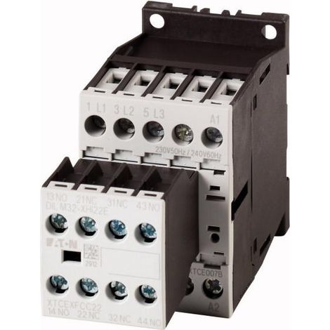 Contacteur de puissance 3p+2F+2O 7.5kW/400V/AC3 000106370 EATON DILM15-22(24VDC)