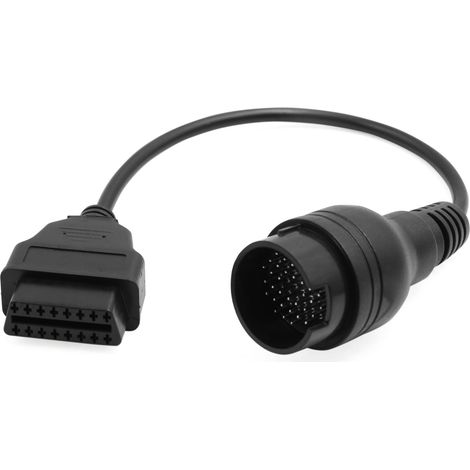 Câble adaptateur de connecteur de diagnostic automobile OBD2 12V CC 38 broches vers 16 broches, adapté à Mercedes-Benz, Noir (1/5)