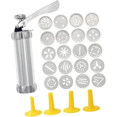 Set mit multifunktionalen Spritztüllen zum Füllen und Dekorieren von Cupcakes und zum Backen