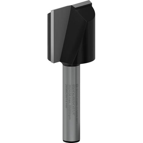 Bosch Trimmer PRO Router Straight Bit Two Flutes Shank 1/4 2608628414