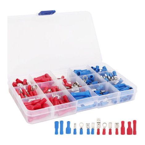 200pcs Crimp Lug Insulated Electrical Wire Connector Set for Automotive Application,DUBUNS