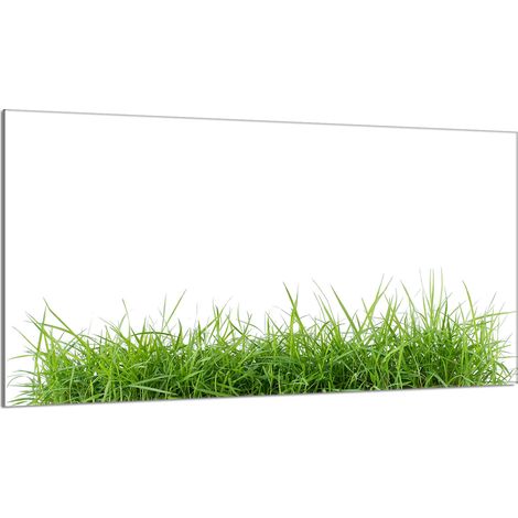 Plaque de protection en verre pour poêle 90x52 blanche (1/5)