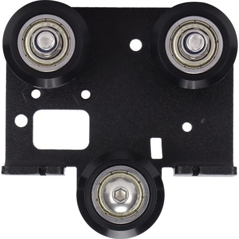 Piastra di supporto posteriore per estrusore di stampante 3D, telaio di estrusione in alluminio V Solt con puleggia da 24 mm / 0,9 pollici per Ender-3 V2 (1/5)
