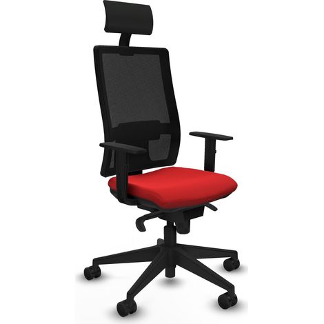 Bürostuhl piqueras y crespo Horna schwarz Mesh Kunstleder