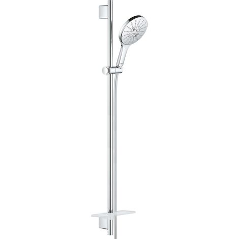 Grohe Rainshower SmartActive - Brausestangenset 150, 3 Strahlarten, 90 cm Stange und Schlauch, Chrom 26593000 (1/5)