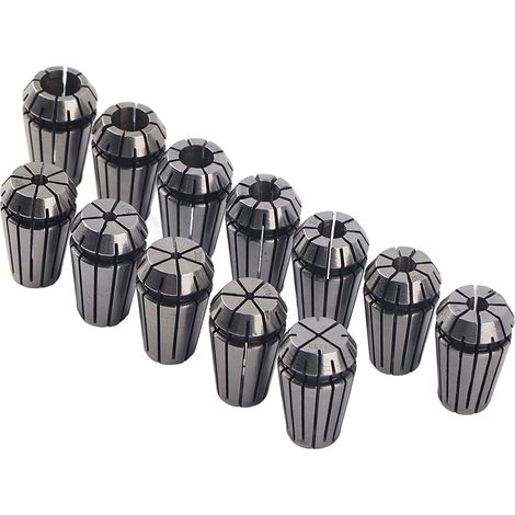 Ensemble de 12 ressorts de mandrin de précision pour machines de fraisage et de gravure CNC, accessoires industriels ER16 (1/5)