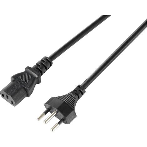 Sygonix SY-5243896 appareils IEC Câble de raccordement noir 5.00 m X590162 (1/2)