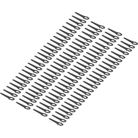 100 lames de coupe en plastique, accessoires pour coupe-bordures, pièces détachées, cisailles de jardin manuelles, noires (1/5)