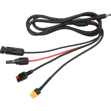 1 à 4 câble adaptateur panneau solaire DC 5.5x2.1mm rallonge de connexion chargeur énergie solaire (1/5)