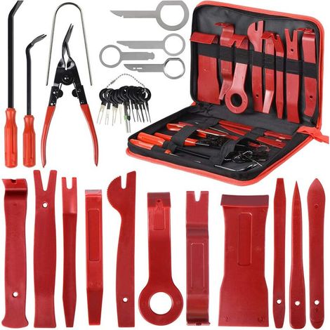 VURAHOME - 30PCS Outils pour Garnitures Outils Démontage Installation Garniture Intérieure Outils pour Garnitures Panneau de Porte Autoradio Kit Garniture Voiture avec Un Sac (1/5)
