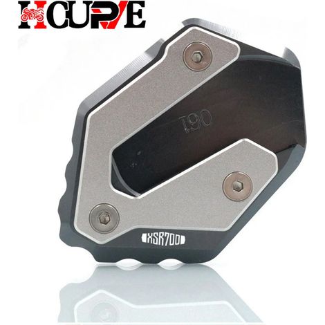 (Titanium-xSR700) Plaque d'extension de béquille latérale CNC compatible avec YAMAHA MT-07, MT07, FZ-07, Tracer 700GT, 700 GT, XSR700, XSR 700 maxpower (1/4)