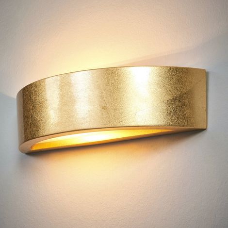 [NEUWERTIG] Lindby Jasin Wandleuchte Wandleuchte Lampe Leuchte Designerlampe E14 Gold Weiß B-Ware