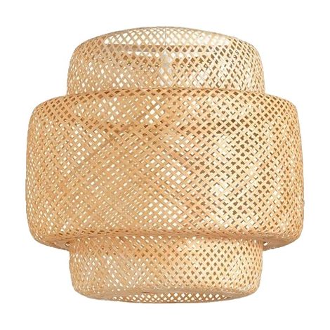 Lustre en bambou naturel, en rotin fait main, G-40CM, Pas d'ampoule (1/2)