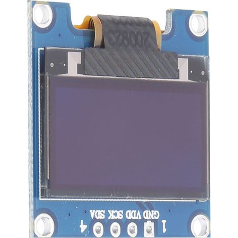 0,96-Zoll-I2C-OLED-Displaymodul, weißer Bildschirm für Arduino und Raspberry Pi (1/5)