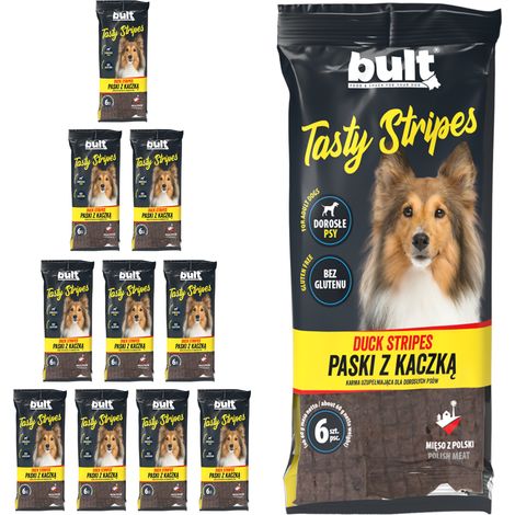 BULT Tasty Stripes Hundeleckerli Ente 10 x 60 g (1/3)