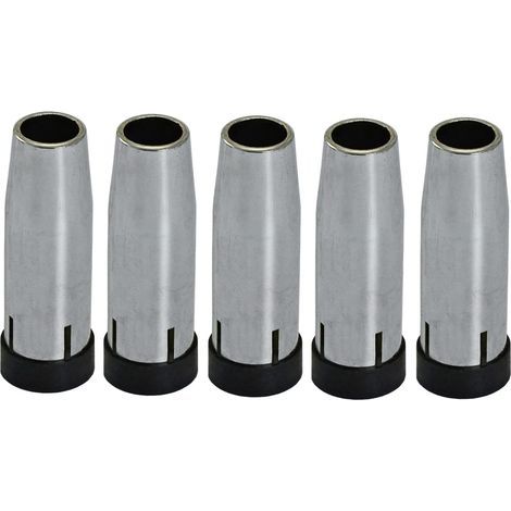 Bouches de protection coniques pour torche de soudure MIG MAG, 1450080, en Laiton, épaisseur de paroi 1,5 mm, pour torche de soudure 24KD MB24 CO2 5 pièces (1/5)