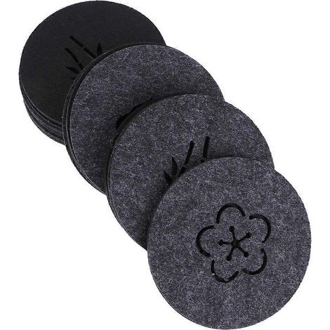 Set mit 20 wasserabsorbierenden Filzuntersetzern mit durchbrochenem Muster, rutschfest, im Retro-Stil, zum Schutz von Tischen zu Hause und im Büro (verschiedene Designs). (1/3)